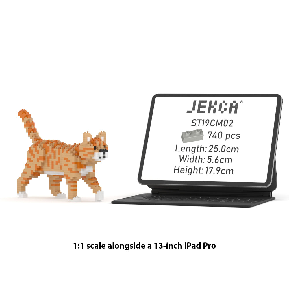 Orange Tabby Cat Mini 01 - JEKCA – JEKCA Global