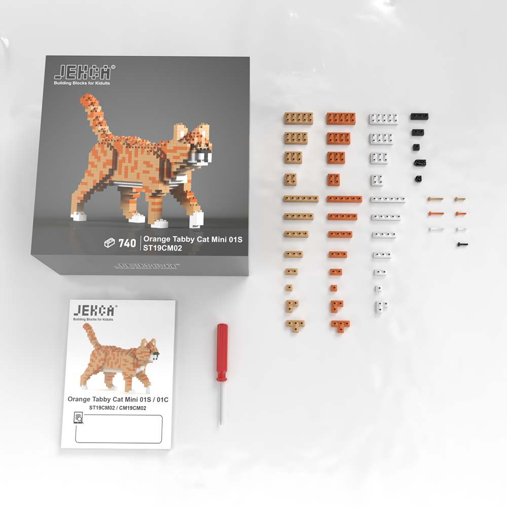 Orange Tabby Cat Mini 01 - JEKCA – JEKCA Global