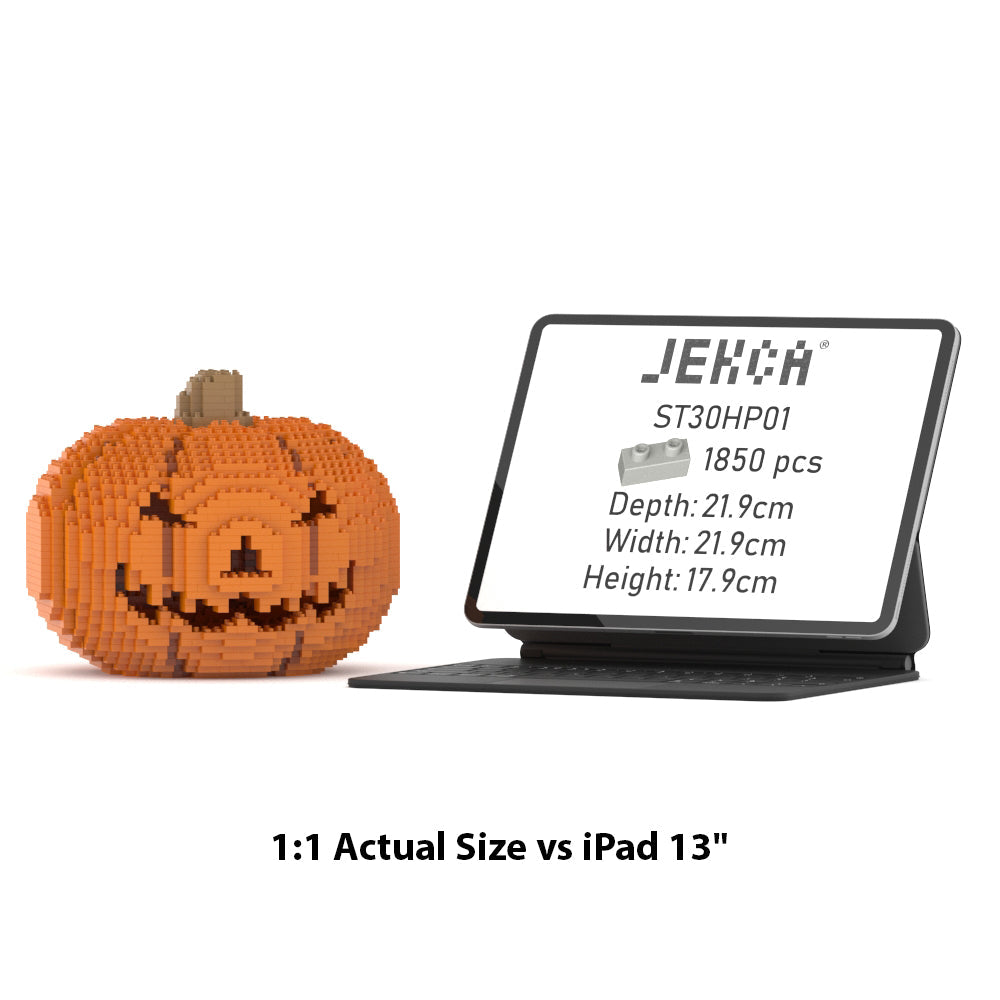 Halloween Pumpkin 01S | Plastic Building Blocks for Kidults